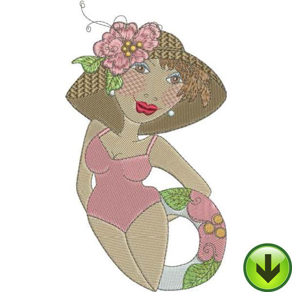 Island Lady Embroidery Design | DOWNLOAD