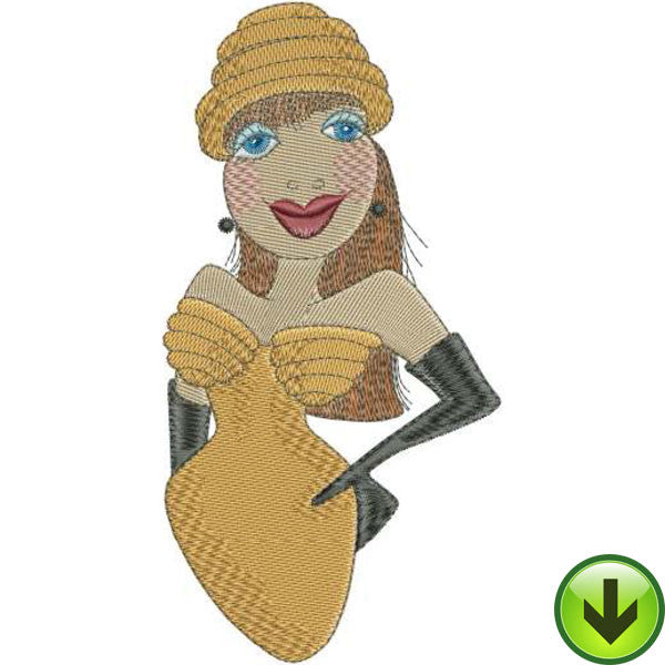 Bee Fashion Embroidery Design | DOWNLOAD