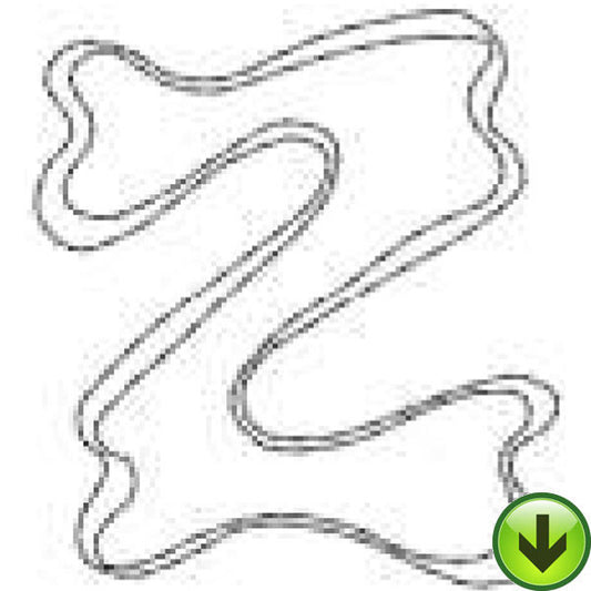 z - Applique Alphabet - Lower Case Embroidery Design | DOWNLOAD