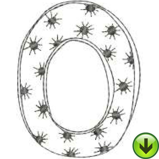 O - Doodle Alphabet - Upper Case Embroidery Design | DOWNLOAD