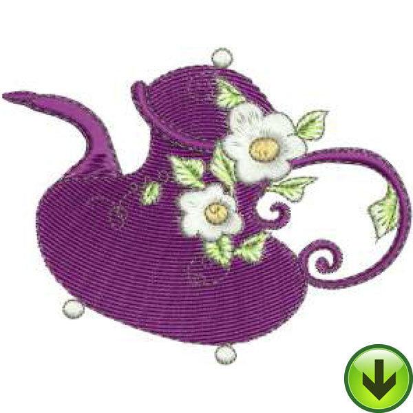 Ladies Tea 2 Embroidery Machine Design Collection