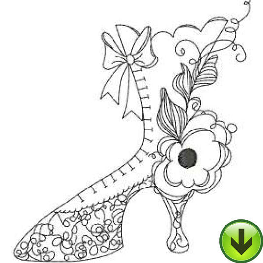 Shoe 1 Embroidery Design | DOWNLOAD