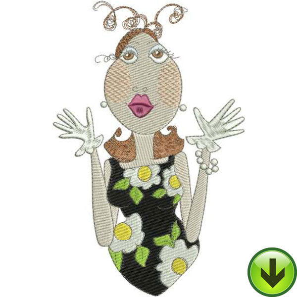 Ruth Embroidery Design 4.54x7 | Instant Download USA – Loralie Designs