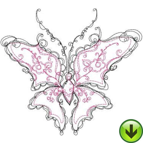Beautiful Butterflies Embroidery Machine Design Collection