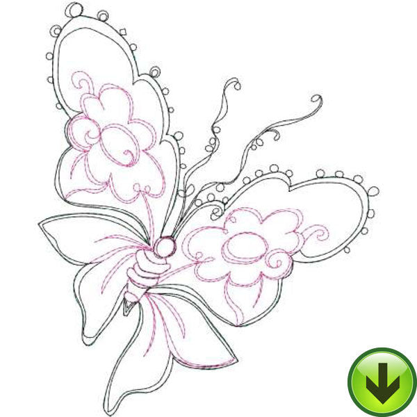 Spring on the Wing Embroidery Design | DOWNLOAD