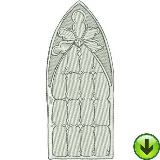 Window Stone Machine Embroidery Design | Download