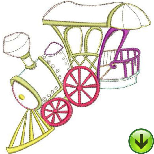 Loco Machine Embroidery Design | Download