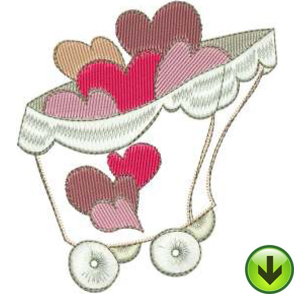 Load of Hearts Machine Embroidery Design | Download