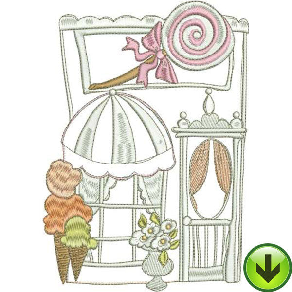 Sweet Shop Machine Embroidery Design | Download