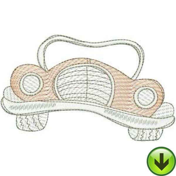 Roadster Machine Embroidery Design | Download