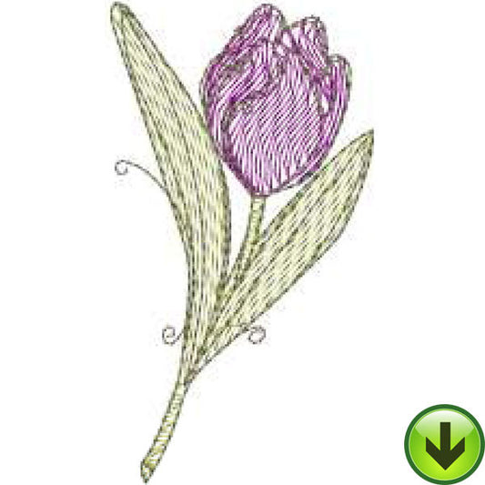 Tulip Machine Embroidery Design | Download