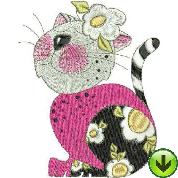 Perkie Pinkie Machine Embroidery Design | Download