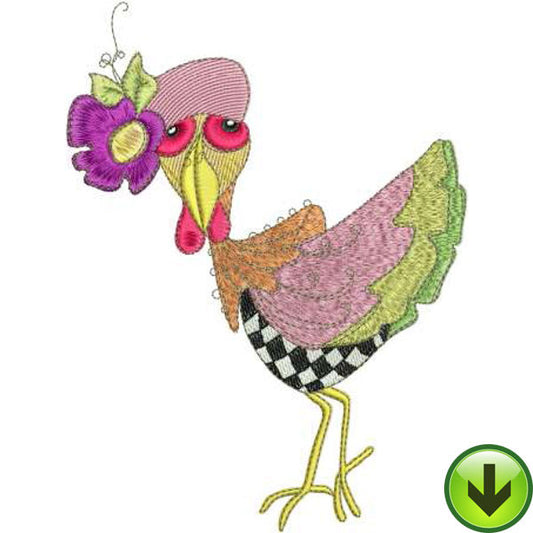 Diva Chick Machine Embroidery Design | Download