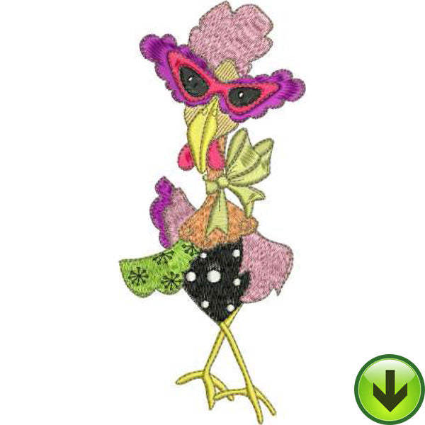 Shady Lady Machine Embroidery Design | Download