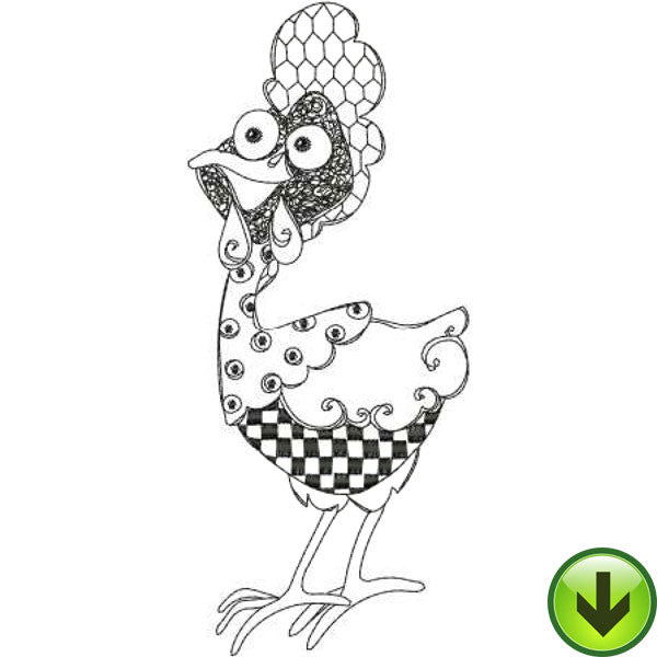 Chick Slick Machine Embroidery Design | Download