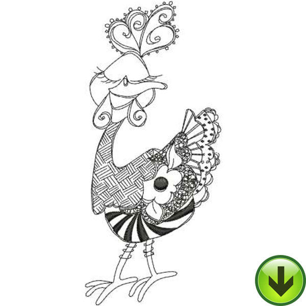 Sweet Chick Machine Embroidery Design | Download