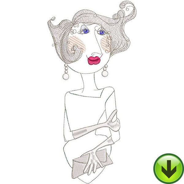 Button Head Chique Machine Embroidery Design | Download