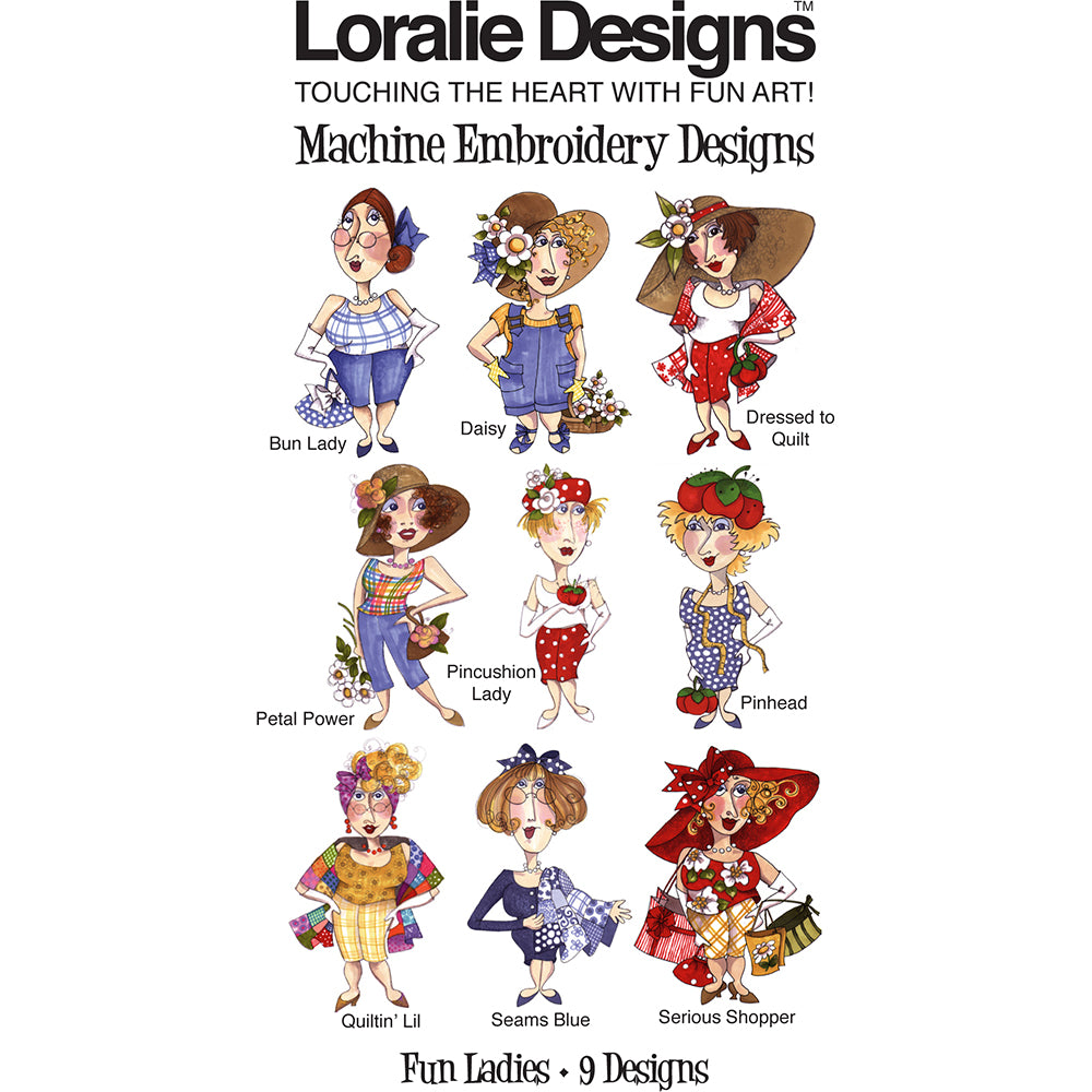 Fun Ladies Embroidery Machine Design Collection