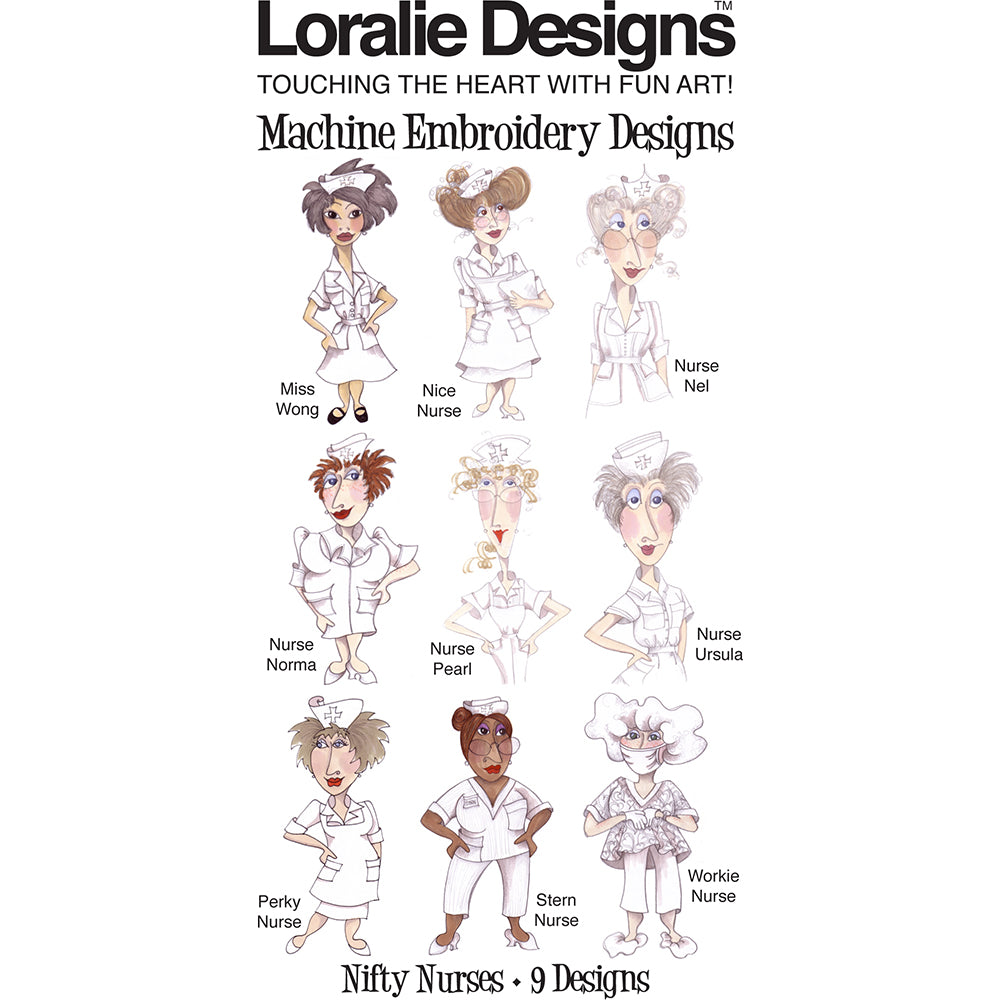 Nifty Nurses Embroidery Machine Design Collection