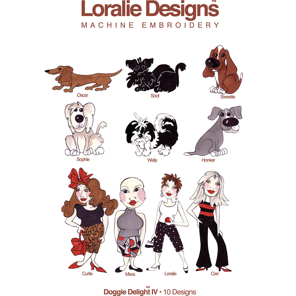 Doggie Delight 4 Embroidery Machine Design Collection