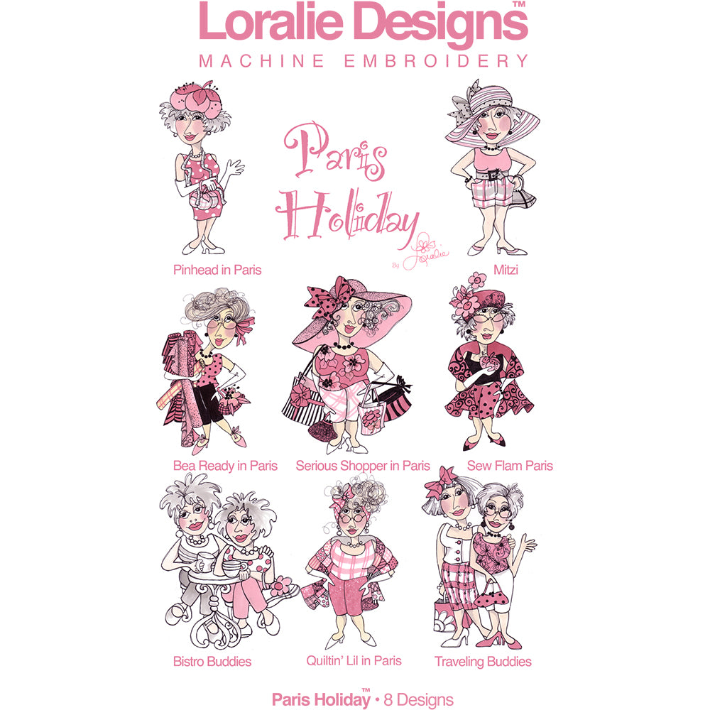 Paris Holiday Embroidery Machine Design Collection