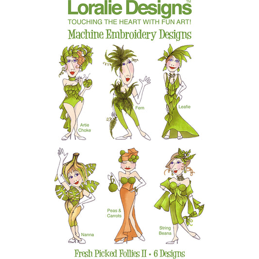 Fresh Picked Follies 2 Embroidery Machine Design Collection