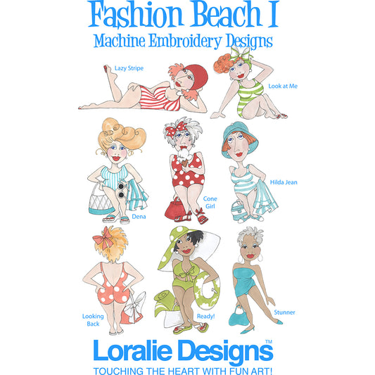 Fashion Beach 1 Embroidery Machine Design Collection