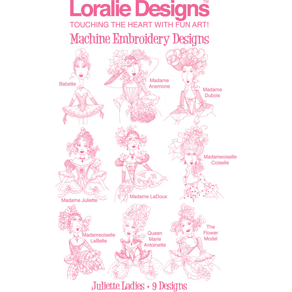 Juliette Ladies Embroidery Machine Design Collection