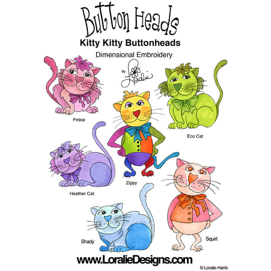 Button Heads 3 Embroidery Machine Design Collection