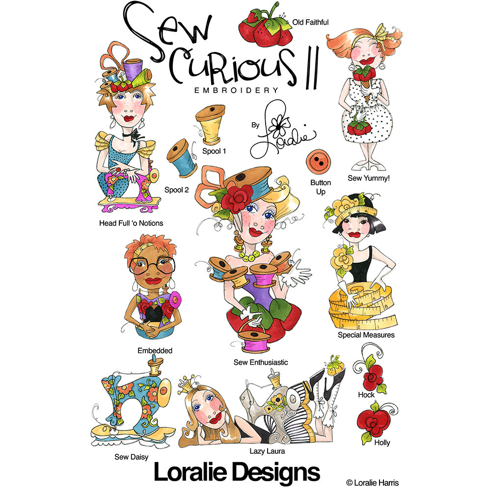 Sew Curious! 2 Embroidery Machine Design Collection