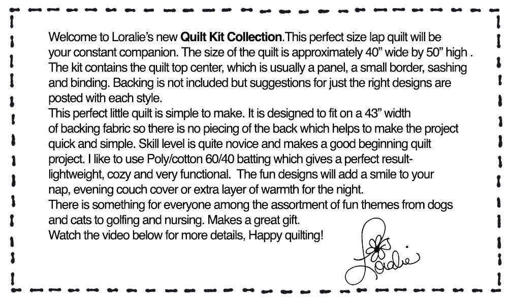 Sew Sew Quilt Kit
