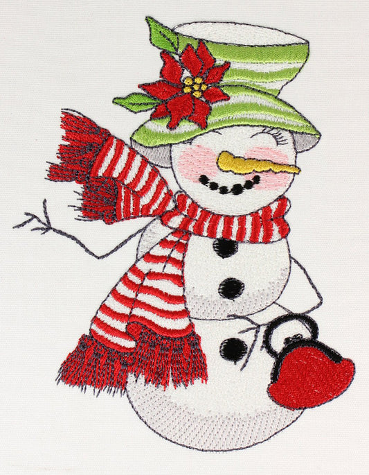Snow Happy Embroidery Machine Design | Download